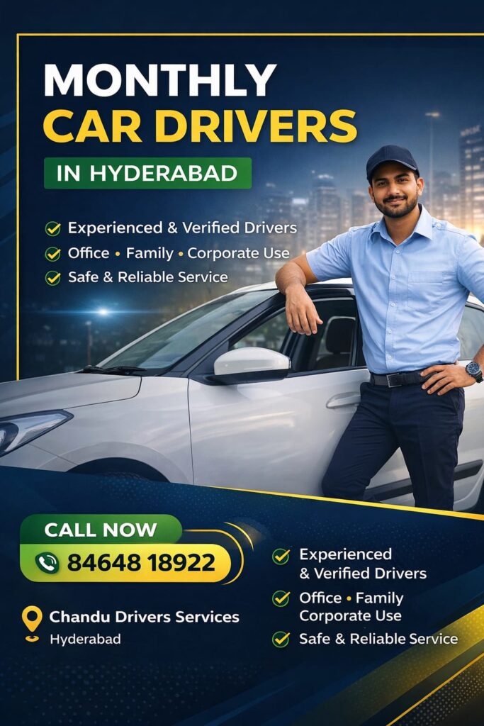 Outstation car drivers in Hyderabad – Chandu Drivers Services
