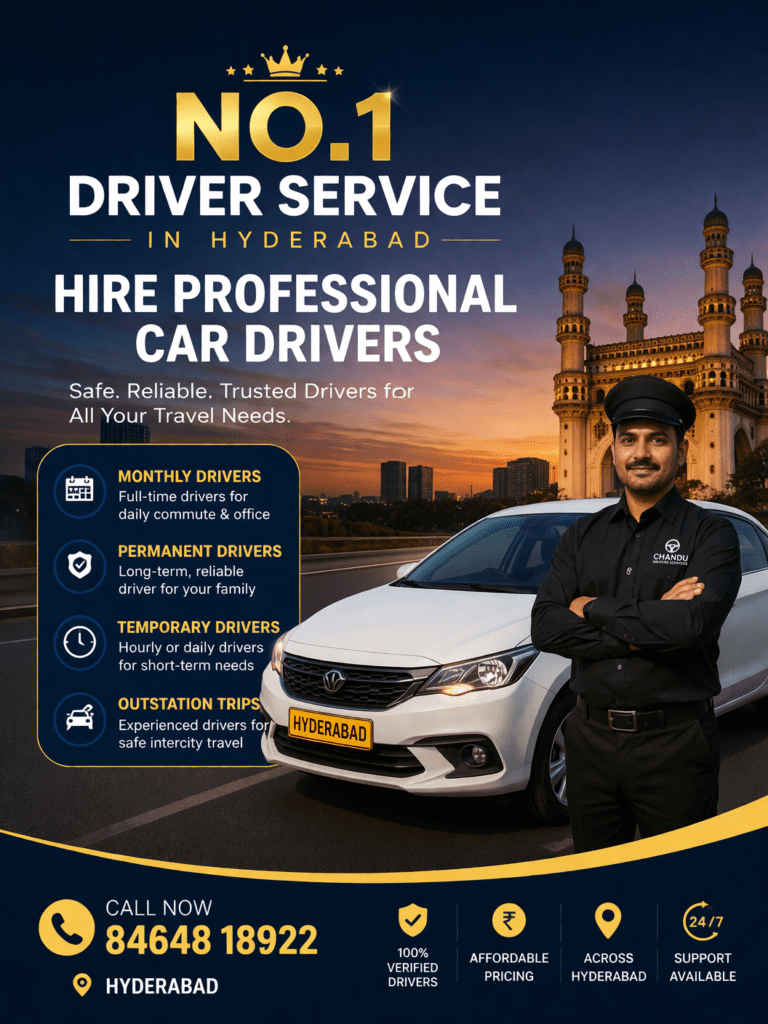 Professional Full-Time Chauffeur for Luxury Cars in Hyderabad