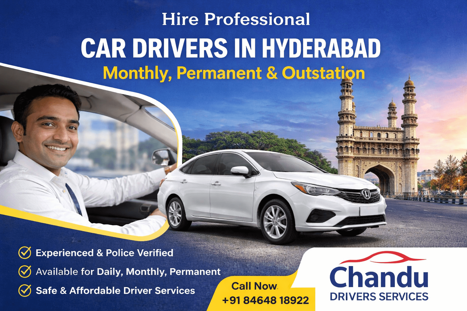 Verified Chauffeur for Luxury Villas in Gandipet Hyderabad