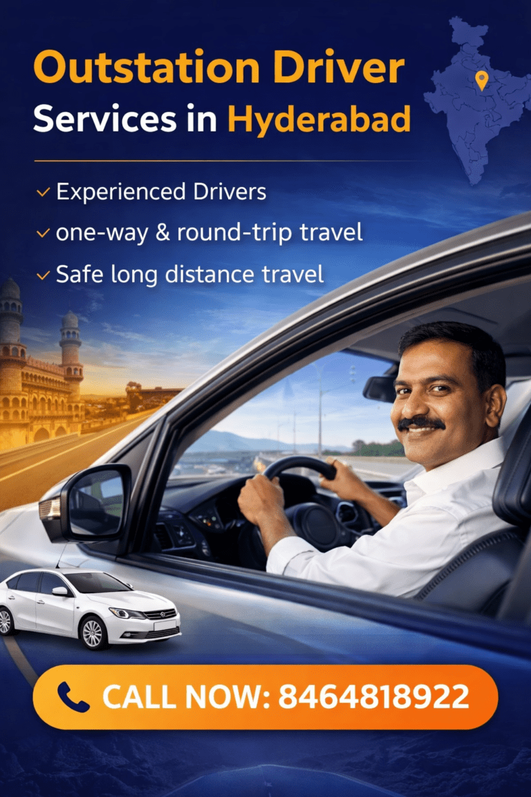 Professional outstation car driver service in Hyderabad for safe highway travel