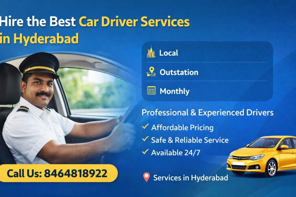 Best monthly car driver services in Hyderabad with affordable salary packages - Chandu Drivers.