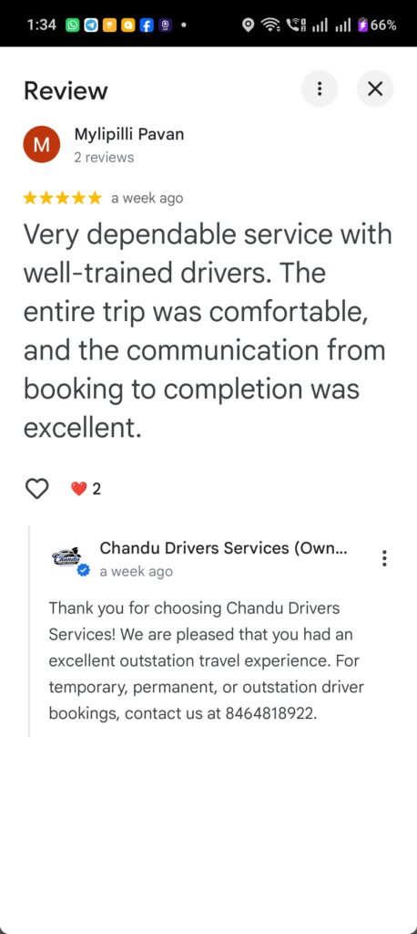 Professional luxury car driver service in Hyderabad